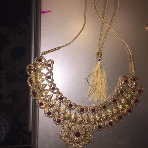 Necklace and earrings